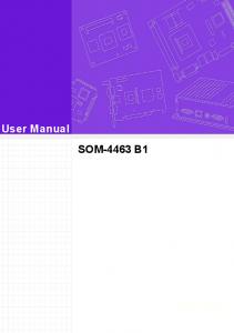 User Manual SOM-4463 B1 - EMAC Inc.