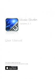 User Manual.pdf - Music Studio