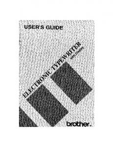 Users Manual - Brother