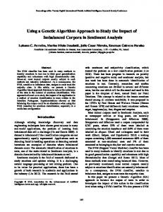 Using a Genetic Algorithm Approach to Study the Impact of ...