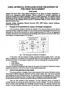 using artificial intelligence for the support of strategic management