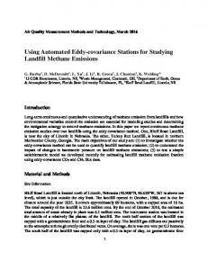 Using Automated Eddy-covariance Stations for ...