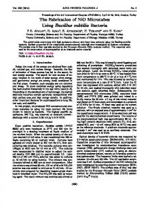 Using Bacillus subtilis Bacteria