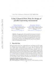 Using Coloured Petri Nets for design of parallel raytracing environment