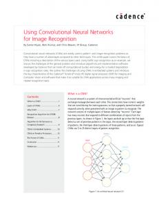 Using Convolutional Neural Networks for Image Recognition