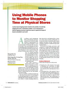 Using Mobile Phones to Monitor shopping time at Physical ... - MCLab