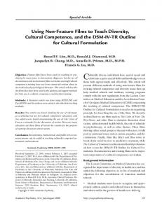 Using Non-Feature Films to Teach Diversity, Cultural ... - Springer Link