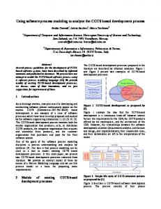 Using software process modeling to analyze the ... - Semantic Scholar