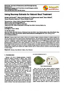 Using Soursop Extracts for Natural Gout Treatment