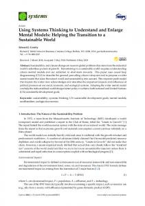 Using Systems Thinking to Understand and Enlarge Mental ... - MDPI