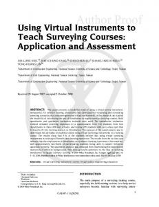 Using Virtual Instruments to Teach Surveying Courses