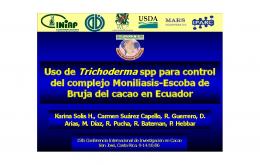 Uso de Trichoderma spp para control del complejo Moniliasis ... - iniap