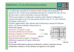 Uso dell'oscilloscopio