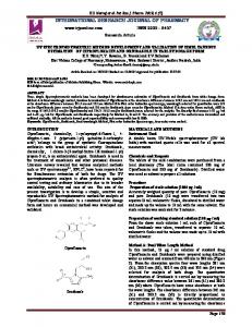 uv spectrophotometric method development and validation of ...