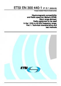 V1.5.1 - ETSI - European Telecommunications...