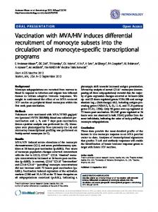 Vaccination with MVA/HIV induces differential ... - Retrovirology