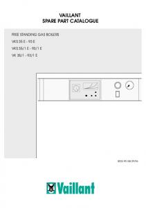 VAILLANT SPARE PART CATALOGUE - myBoiler.com