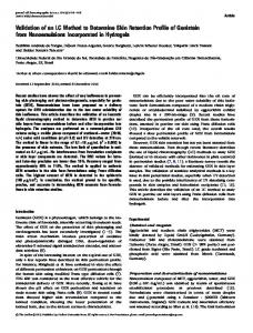 Validation of an LC Method to Determine Skin ... - Oxford Academic