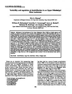 Variability and regulation of denitrification in an Upper Mississippi ...