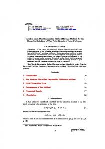 Variable Mesh Size Exponential Finite Difference Method for the