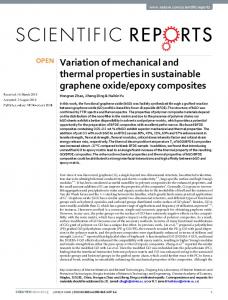 Variation of mechanical and thermal properties in