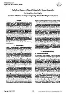 Variational Recurrent Neural Networks for Speech