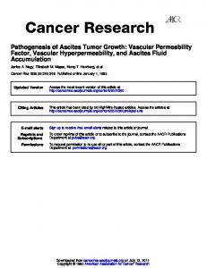 Vascular Permeability