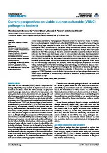 (VBNC) pathogenic bacteria - Core