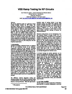 VDD Ramp Testing for RF Circuits