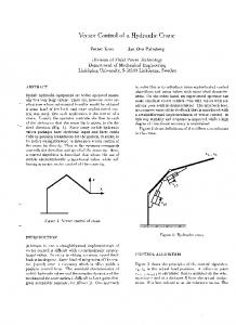 Vector Control of a Hydraulic Crane