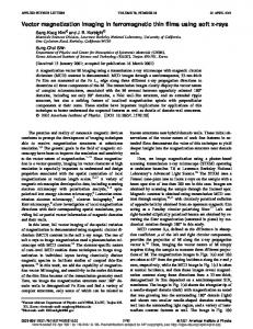 Vector magnetization imaging in ferromagnetic thin films using soft x