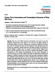 Vector-Virus Interactions and Transmission Dynamics ... - BioMedSearch