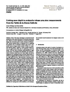 Veitinger et al. - Nat. Hazards Earth Syst. Sci.