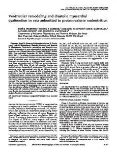 Ventricular remodeling and diastolic myocardial ... - CiteSeerX