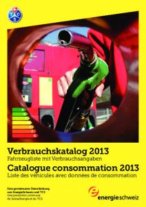 Verbrauchskatalog 2013 Catalogue consommation 2013