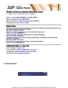 Vibration dynamics of tapered optical fiber probes - Core