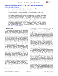 Vibrational fine structure of C5 via anion slow ... - Neumark Group