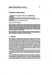 Vibrations in Microtubules - Europe PMC