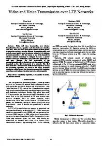 Video and Voice Transmission over LTE Networks - Semantic Scholar