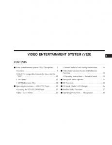 VIDEO ENTERTAINMENT SYSTEM (VES)