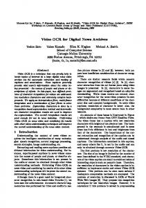 Video OCR for Digital News Archives - CiteSeerX