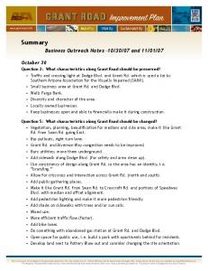 View pdf... - Grant Road Improvement Plan