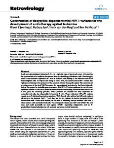 View PDF - Retrovirology - BioMed Central