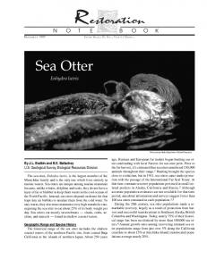 View the Sea Otter Restoration Notebook - Exxon Valdez Oil Spill ...