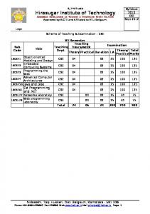 VII- Semester Syllabus