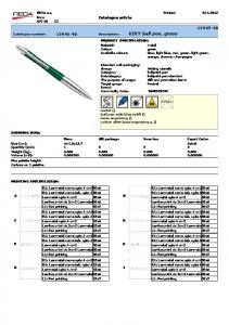 VIKY ball pen, green - REDA a.s.