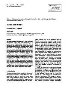 Violins and climate - Springer Link