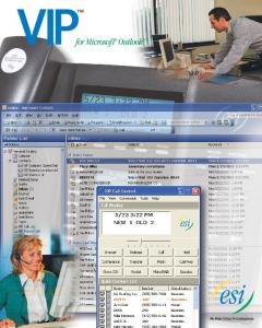 VIP for Microsoft Outlook brochure - CornerStone Telephone