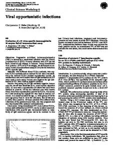 Viral opportunistic infections - Semantic Scholar