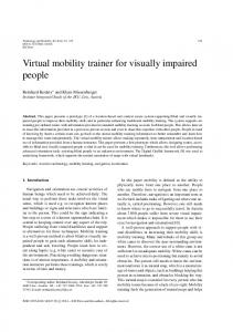 Virtual mobility trainer for visually impaired people - IOS Press